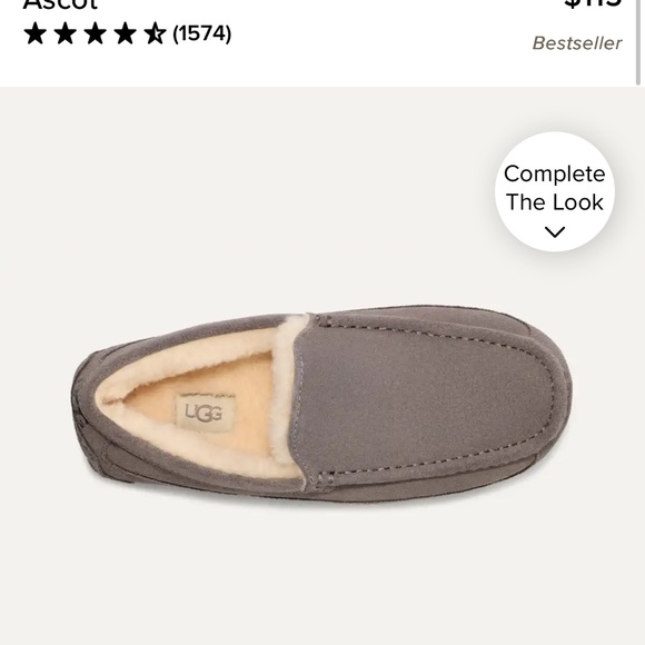 UGG Men\'s Gray Suede Slippers size 11 GREAT CONDITION